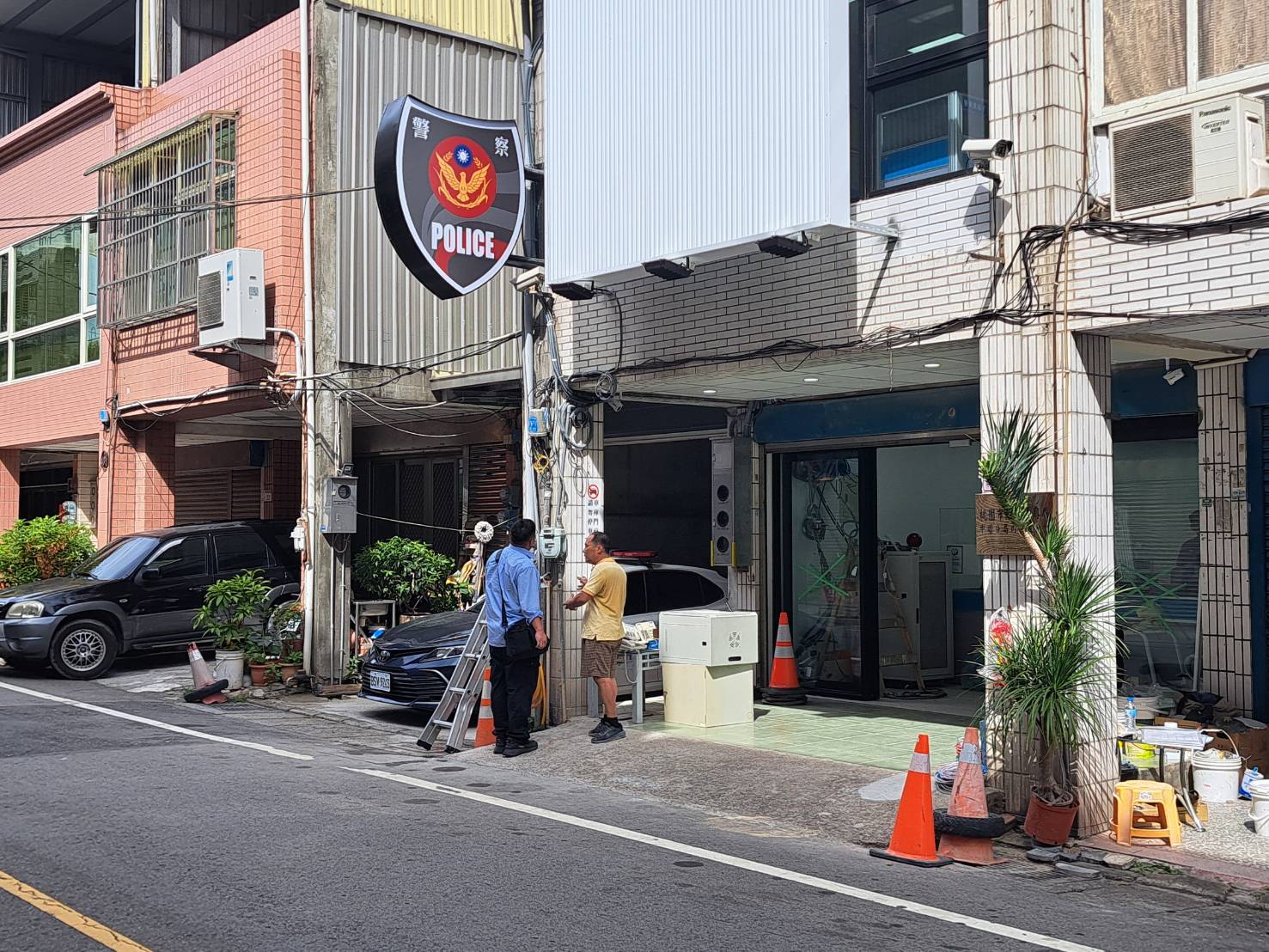 桃市內壢派出所將拆除重建 臨時廳舍今日啟用