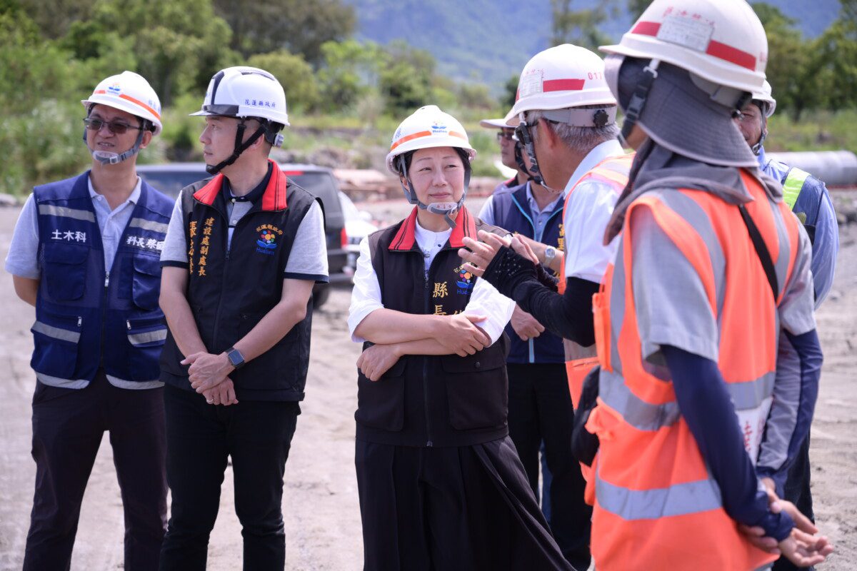 縣長徐榛蔚會勘南區重點復建工程 崙天大橋重建工程超前進度