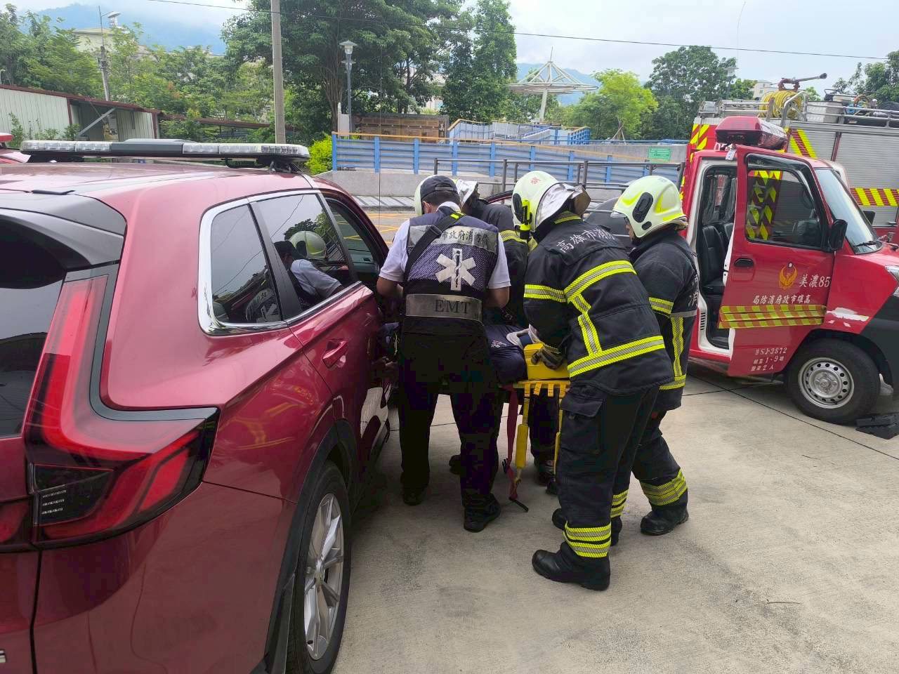美濃消防隊辦理大量傷病患演練　強化重大災害應變效率