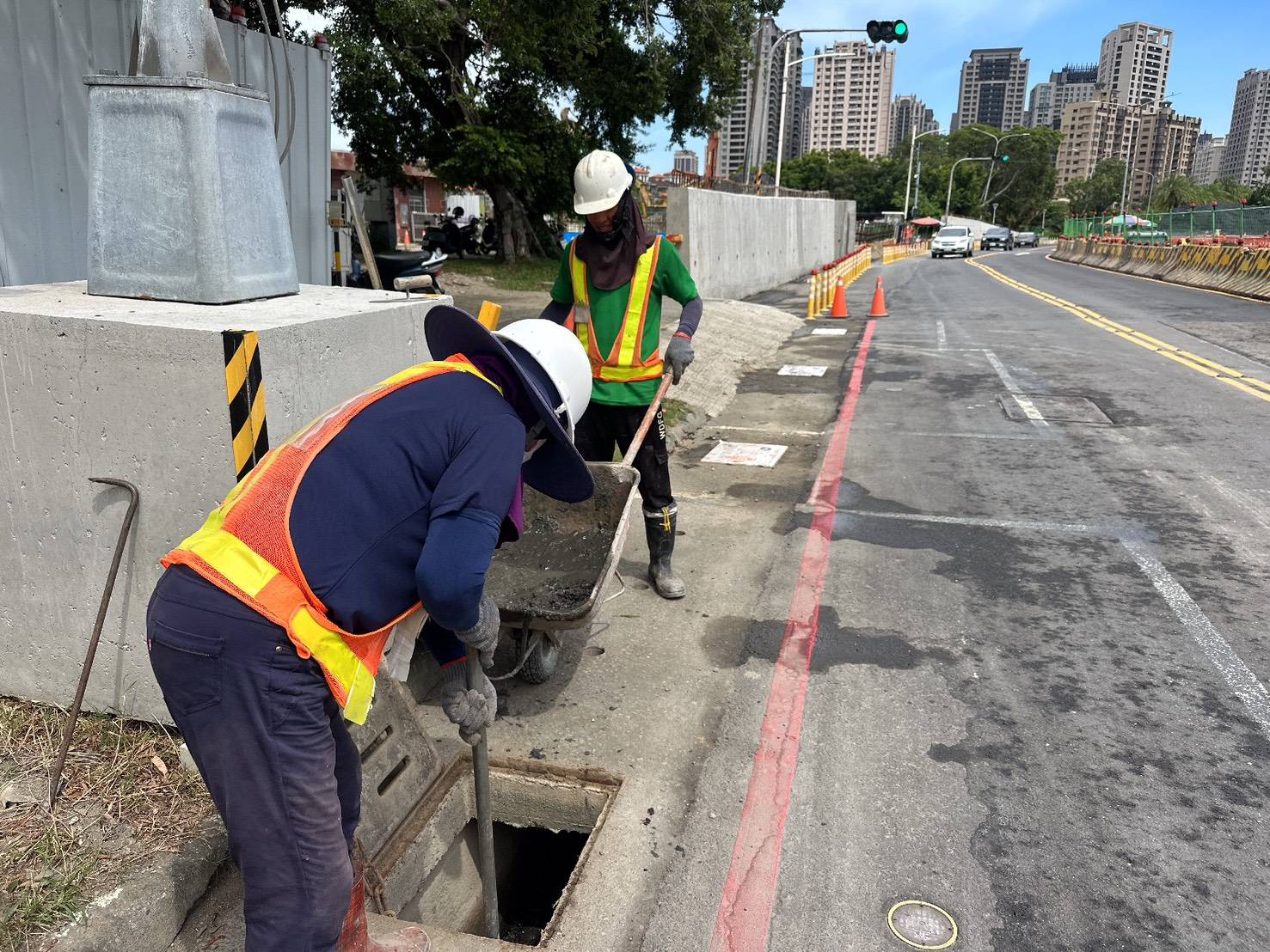 高市府工務局新建工程處完成「樺加沙」防颱防汛整備作業