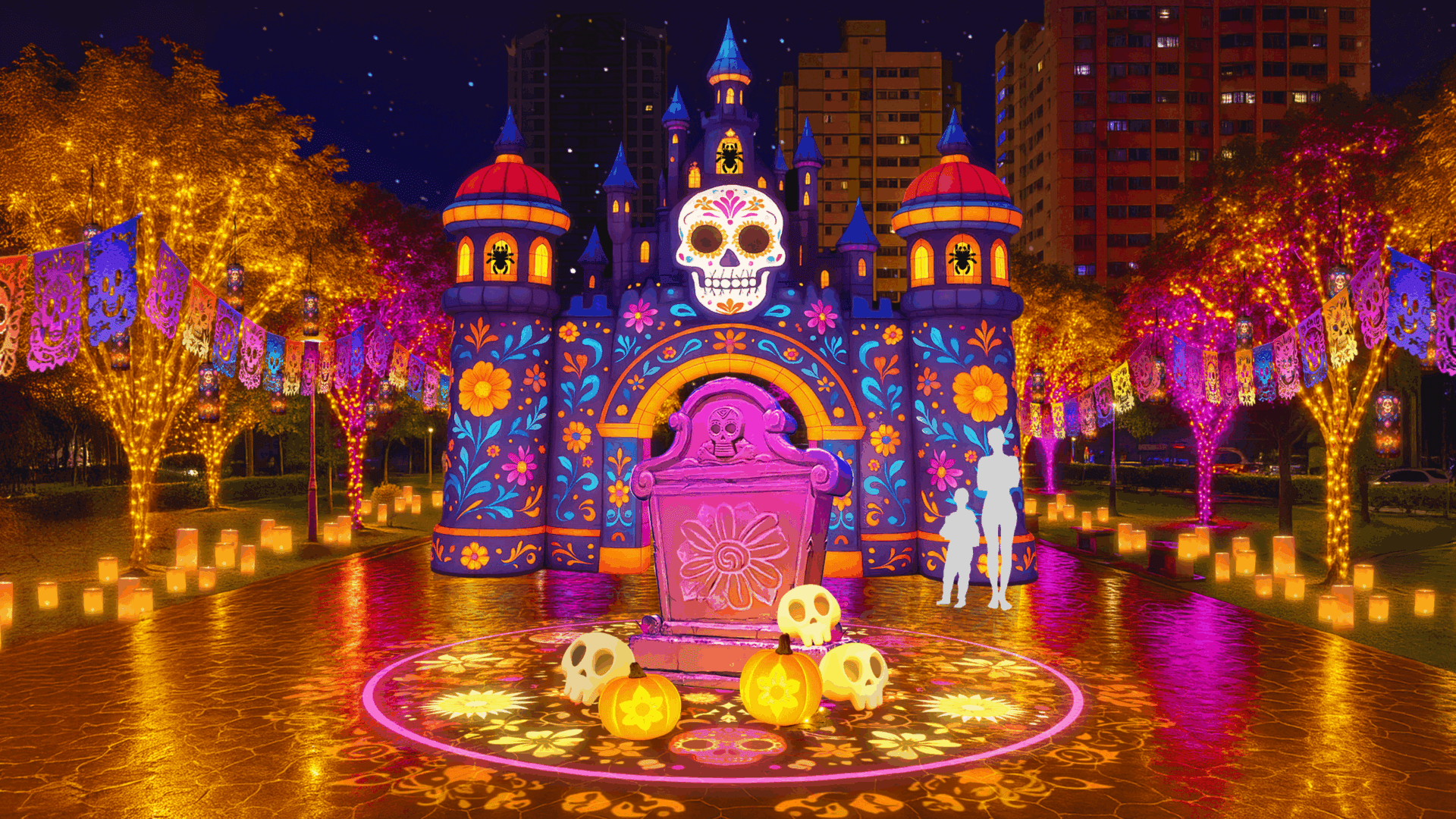 精彩亮點搶先看！桃園藝文廣場變身萬聖城 13米「魔幻蜘蛛王」坐鎮