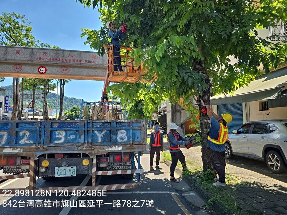 高市公園處強化護樹防颱準備