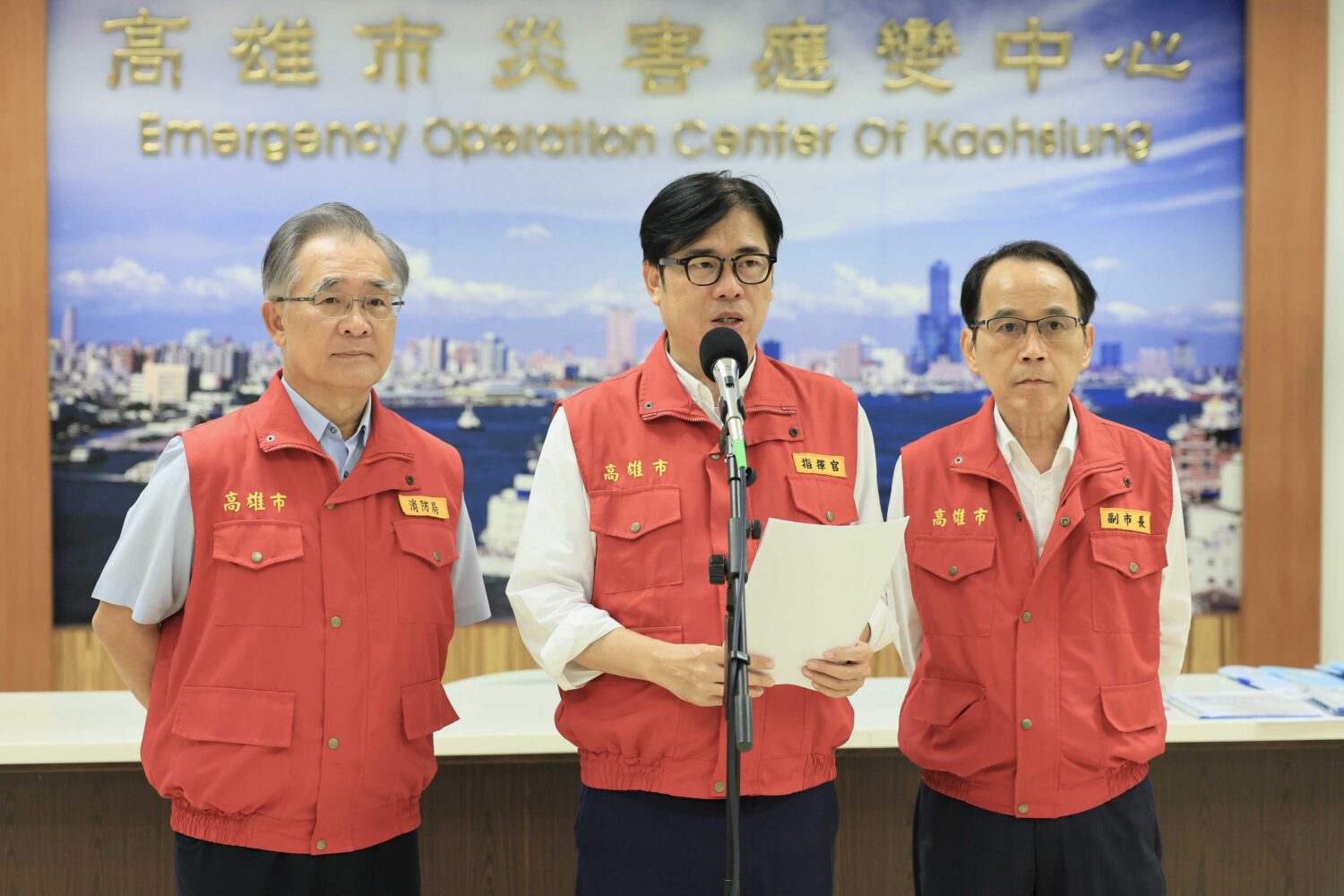 陳其邁市長籲市民落實防颱準備 勿前往海邊觀浪戲水