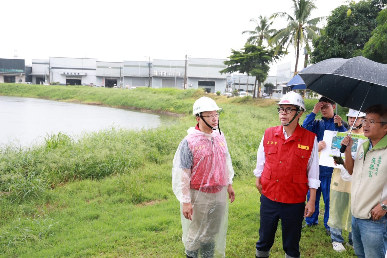 陳其邁市長視察仁武、旗山防汛整備  確保古民生命財產安全