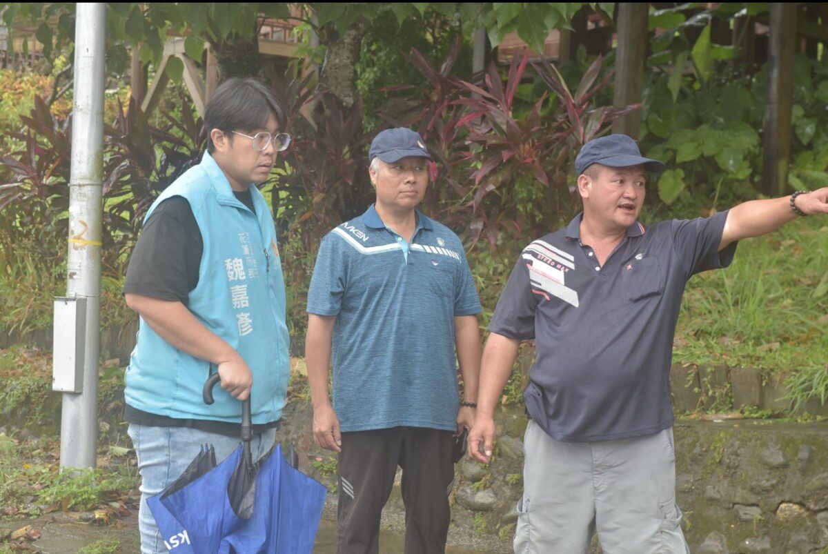 樺加沙颱風強大豪雨 市長魏嘉彥親赴市區各處勘災