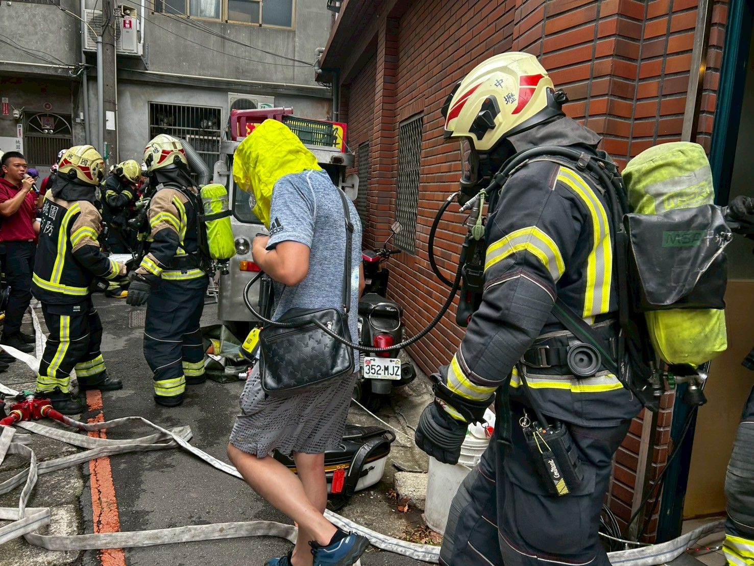 桃消興國分隊舉辦火警演練 籲民眾保持巷弄暢通