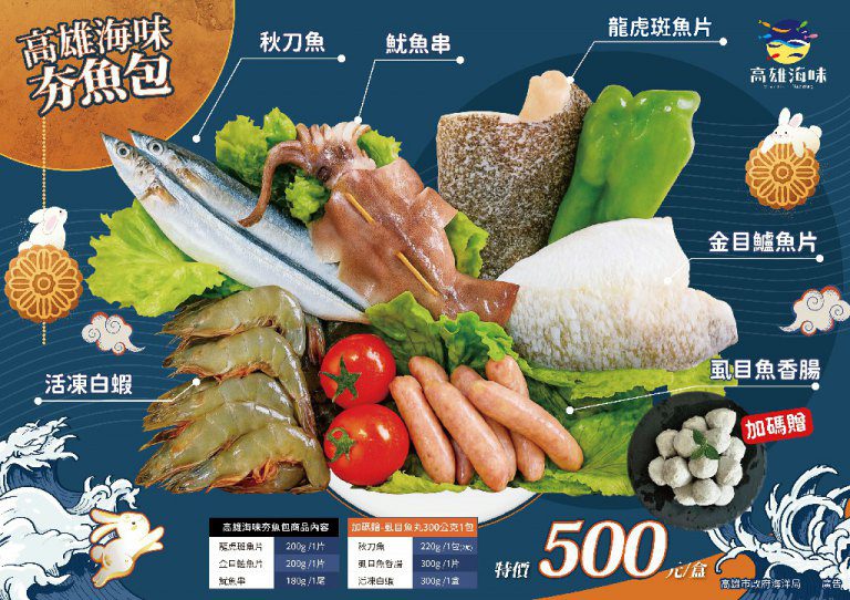 「高雄海味中秋夯魚包」限量快閃開賣　7項海派組合帶回家