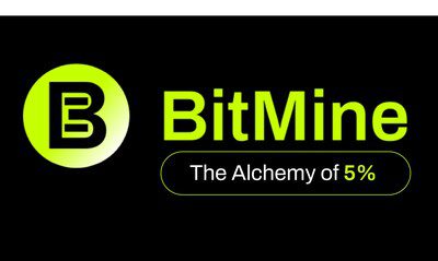 BitMine Immersion (BMNR) 宣佈 ETH 持有超過以太坊網絡的 2%，ETH 持有量超過 240 萬個代幣，加密貨幣和現金總持有量達 114 億美元