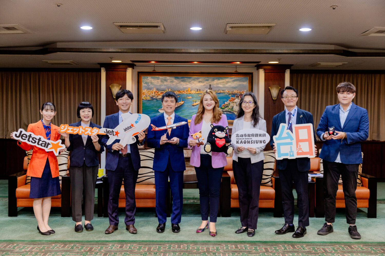 捷星航空高層拜會陳其邁  冀打造高雄-東京獨家航線