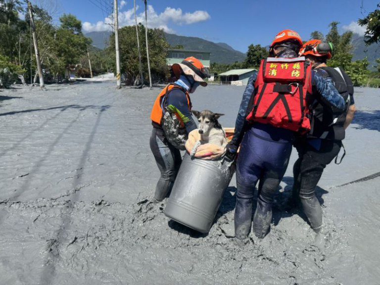 竹縣府20輛機具馳援花蓮 協助清理30噸淤泥及廢棄物 竹縣府20輛機具馳援花蓮 協助清理30噸淤泥及廢棄物