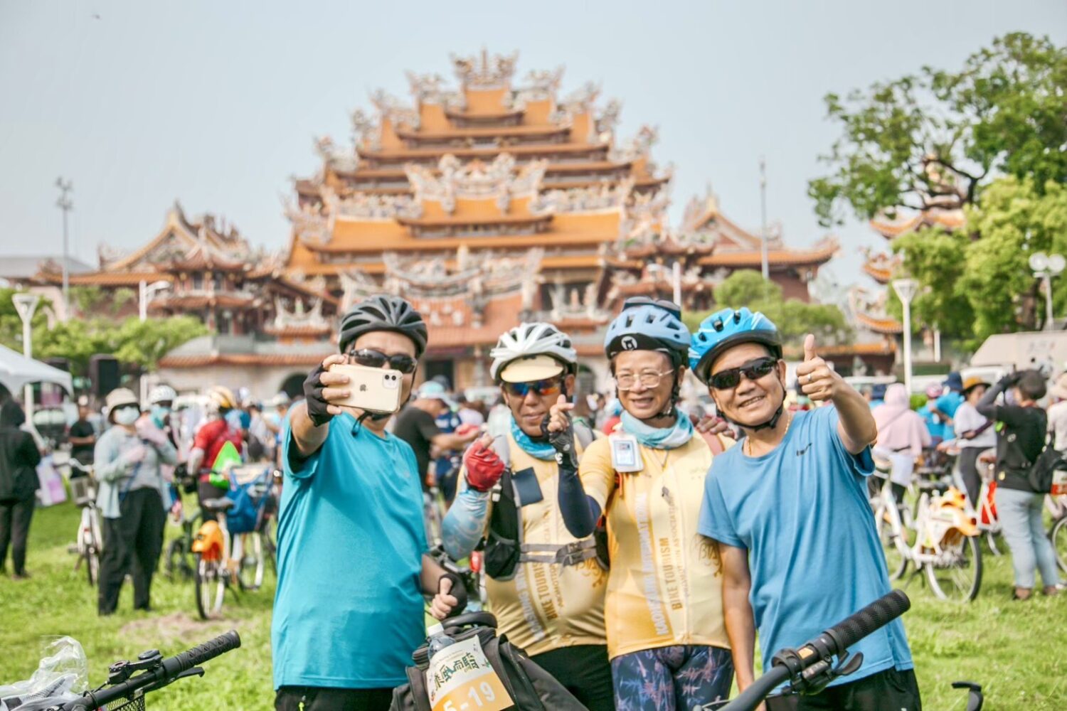 乘風而騎岡山場熱鬧登場 高雄親子同遊籃籗會　單車童樂過中秋