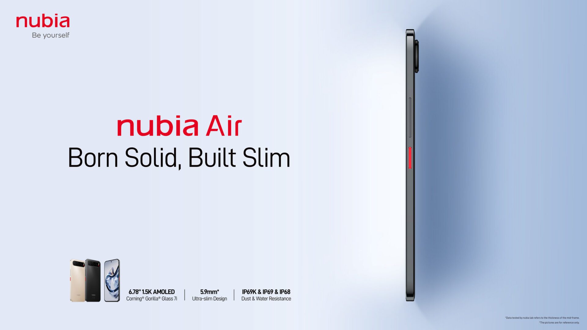 努比亞nubia Air以5.9毫米超薄機身容納5000mAh電池,重新定義輕薄美學 努比亞nubia Air以5.9毫米超薄機身容納5000mAh電池,重新定義輕薄美學