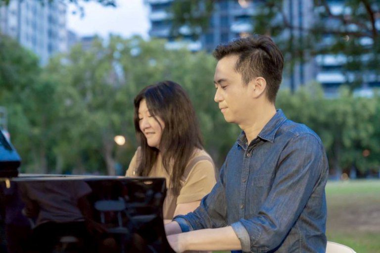 中秋連假「花神咖啡廳」　鄭朝方力邀國際大提琴家張正傑浪漫降臨水圳公園