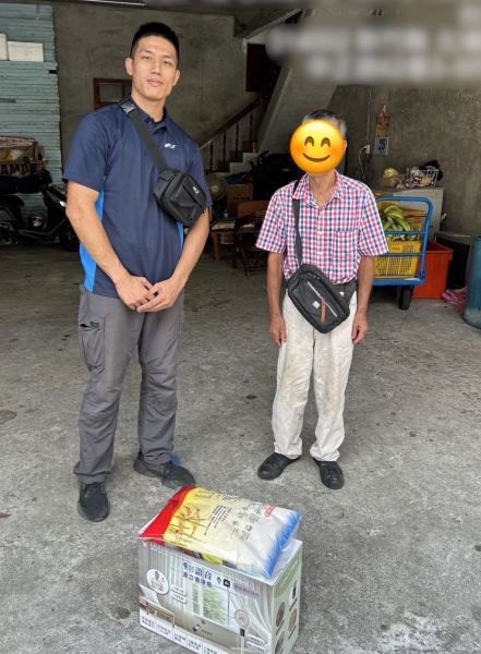 竹縣府攜手新竹物流中秋送暖　贈白米、電扇關懷百戶弱勢家庭