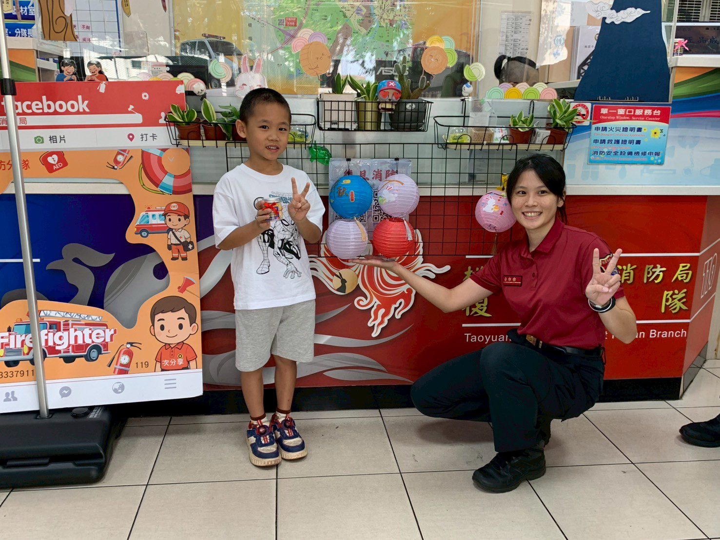 中秋賞月兼防災!桃消復旦分隊結合闖關與燈籠創作推防火教育 中秋賞月兼防災!桃消復旦分隊結合闖關與燈籠創作推防火教育