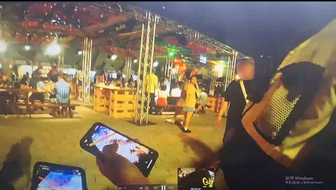 海風廣場女子遭噴不明液體   鹽埕警6小時速逮犯嫌