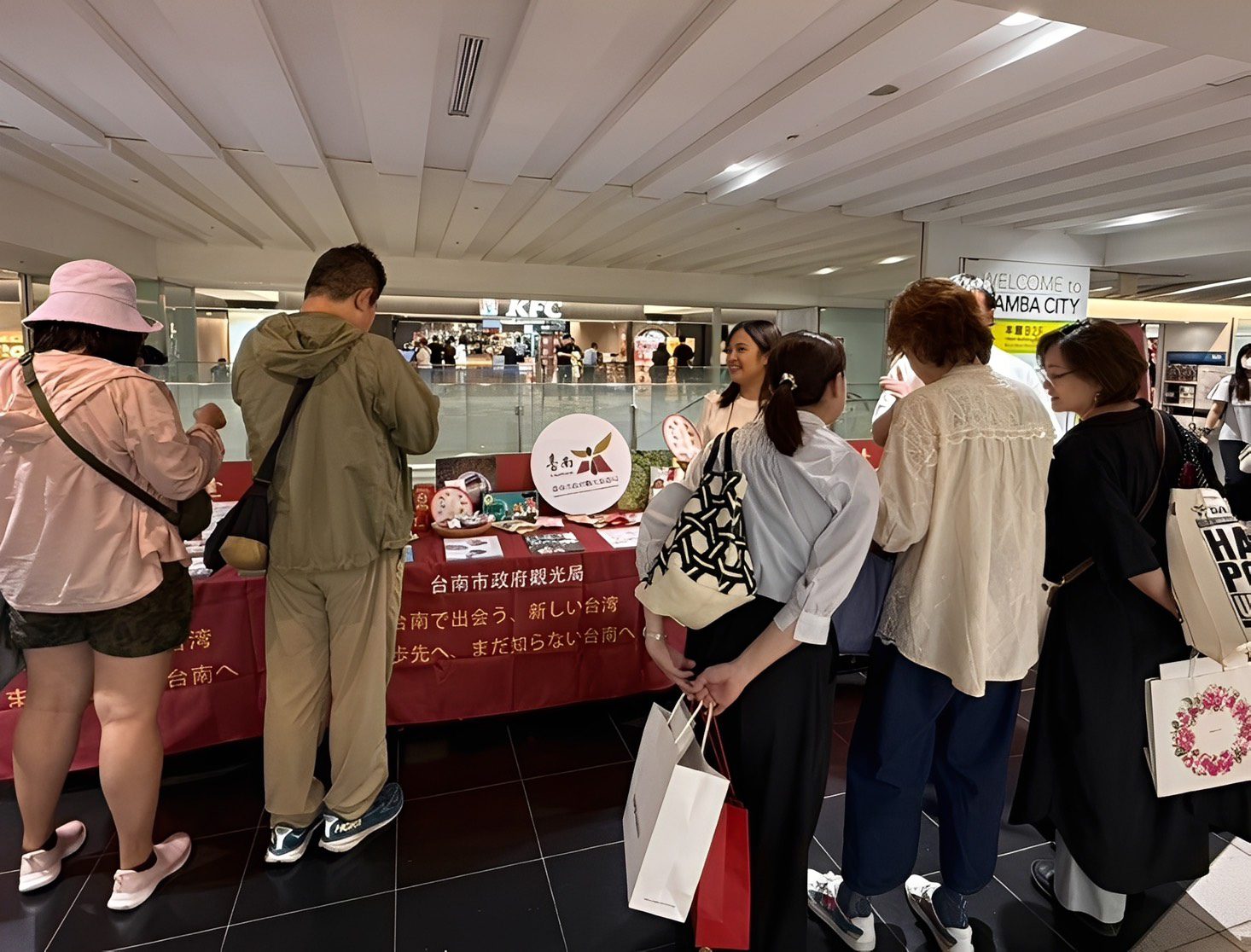 臺南觀光創新推廣 進駐日本大阪難波車站亮相吸睛 臺南觀光創新推廣 進駐日本大阪難波車站亮相吸睛