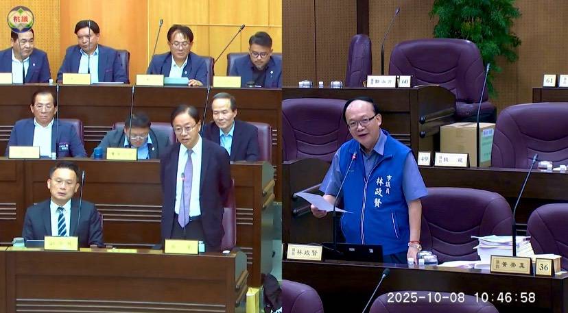 林政賢市議員促桃園更新市政格局、加強韌性防災並爭取輝達落地