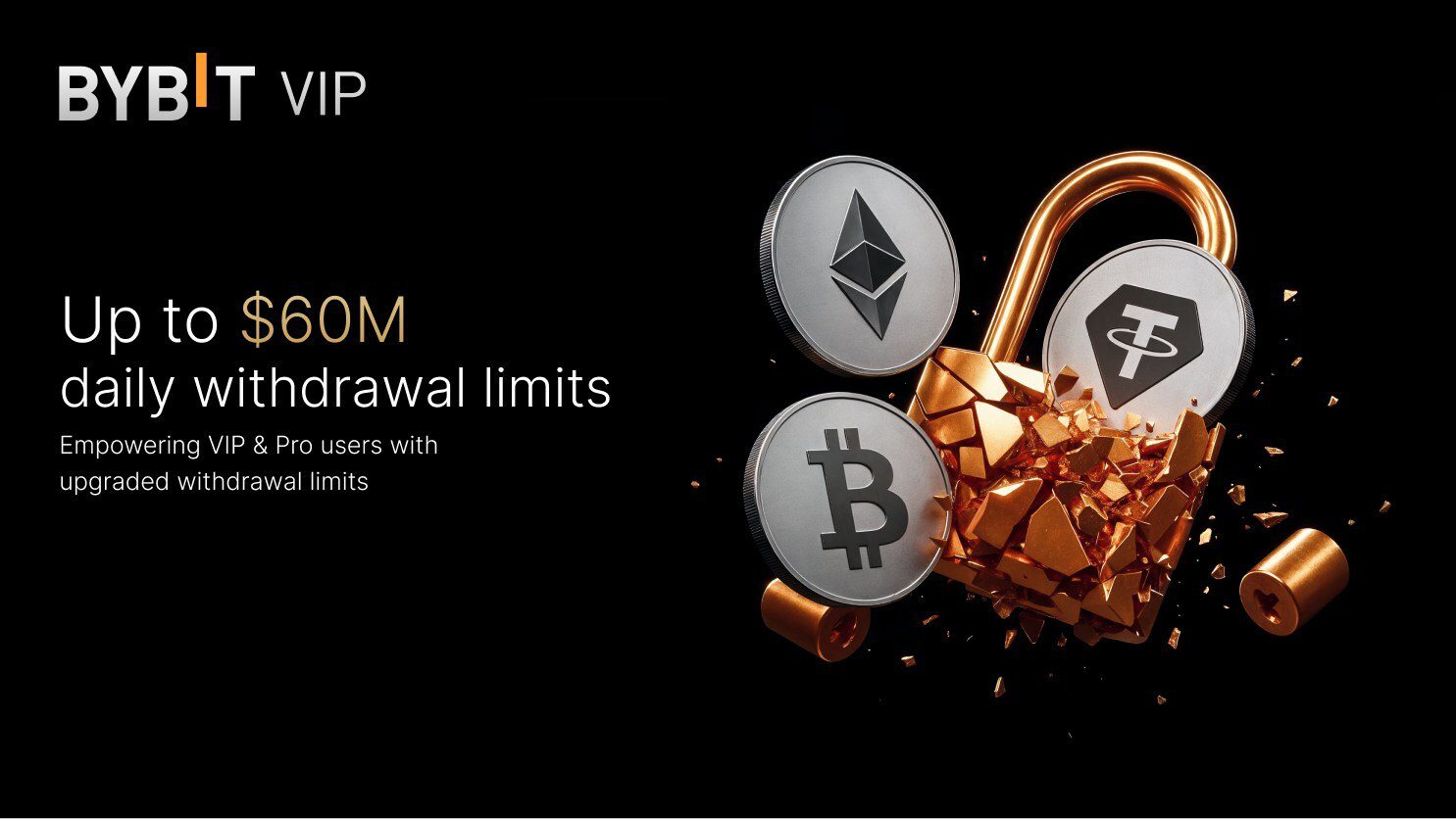Bybit提升VIP及機構客戶資金流動性,大幅上調提幣限額 Bybit提升VIP及機構客戶資金流動性,大幅上調提幣限額