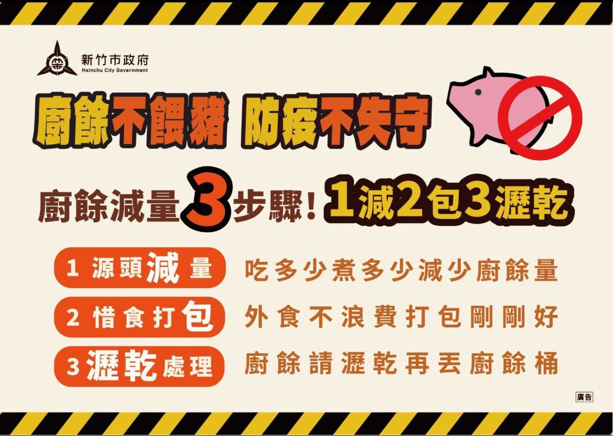 全力防堵非洲豬瘟 竹市轄內養豬場稽查完成率達100% 守護市民食安 全力防堵非洲豬瘟 竹市轄內養豬場稽查完成率達100% 守護市民食安