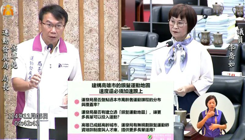 漾新聞| 銀髮運動不能靠自己!李喬如籲市府打造專屬運動地圖 漾新聞| 銀髮運動不能靠自己!李喬如籲市府打造專屬運動地圖