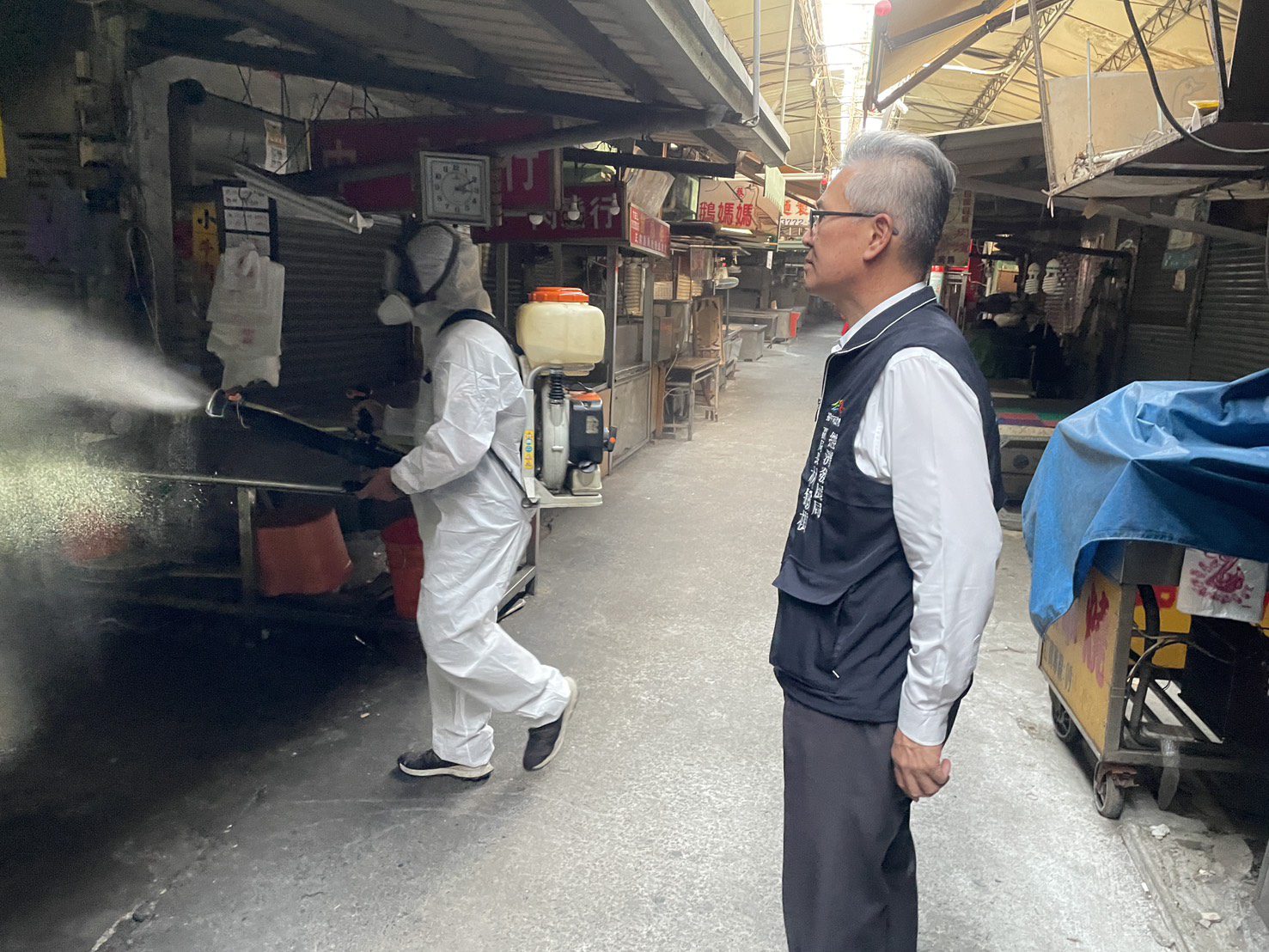 復業在即 中市府全面督導 完成全數50處市場防疫作業