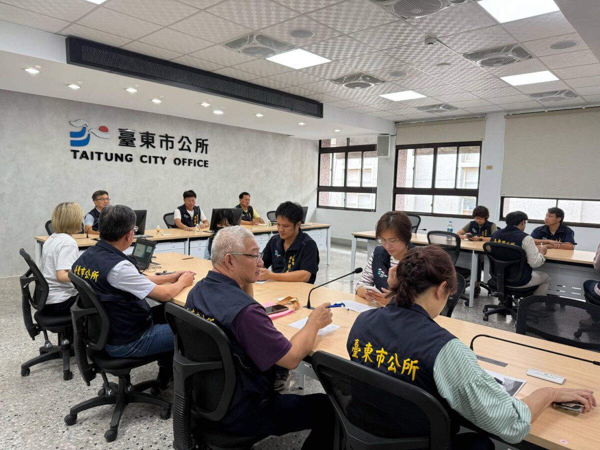 鳳凰颱風已發布陸警 　臺東市公所災害應變中心開設 全力防颱備戰