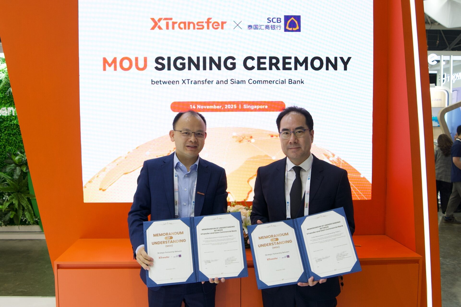 XTransfer 與泰國匯商銀行於「新加坡金融科技節」結盟 助力外貿企業拓展全球版圖 XTransfer 與泰國匯商銀行於「新加坡金融科技節」結盟 助力外貿企業拓展全球版圖