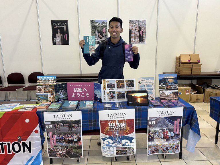 桃園觀光設攤2025神戶馬拉松博覽會　展示桃園運動觀光多元風貌