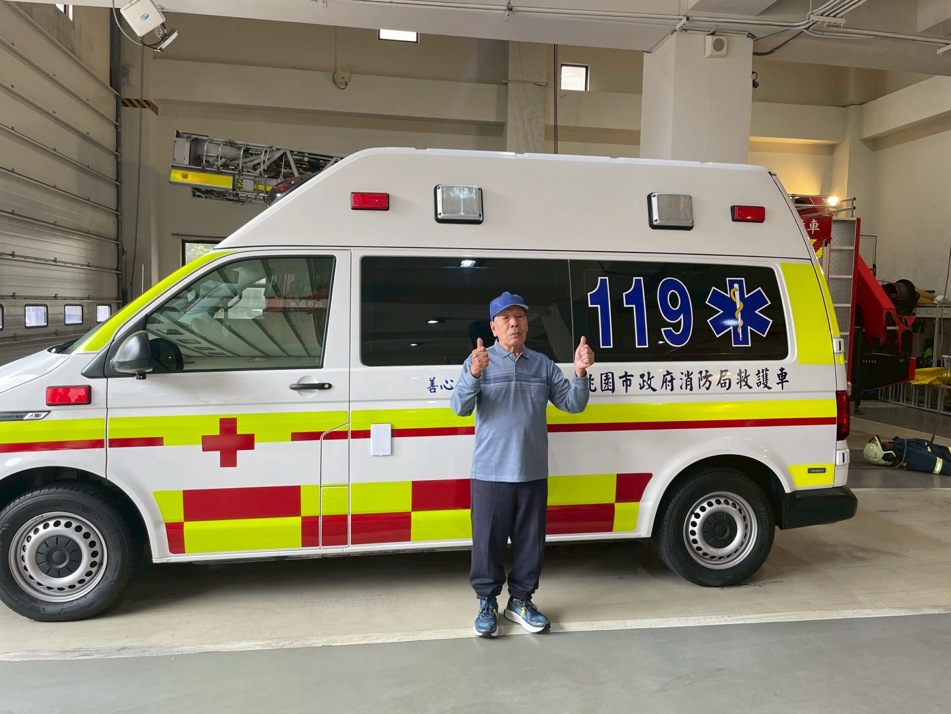 桃消大湳分隊獲捐贈「高頂救護車」 為守護市民生命安全注入新動能