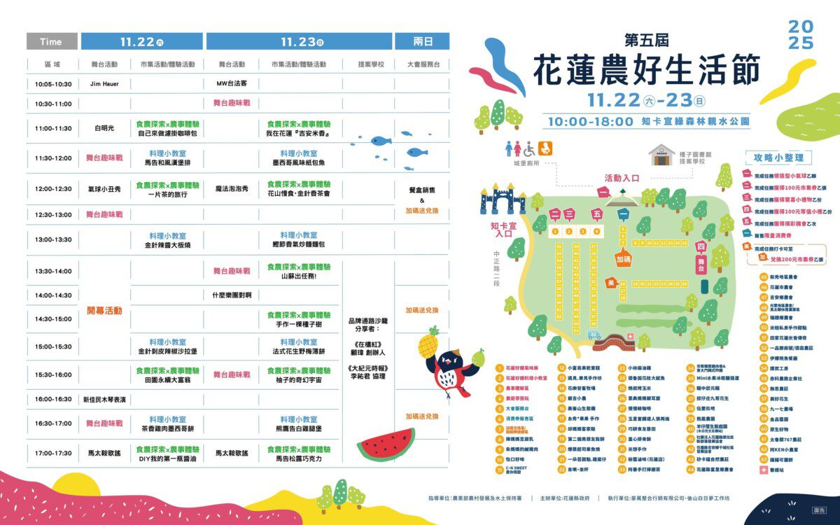 第五屆「農好生活節」即將登場　邀您一起走進農村、品味花蓮風土魅力