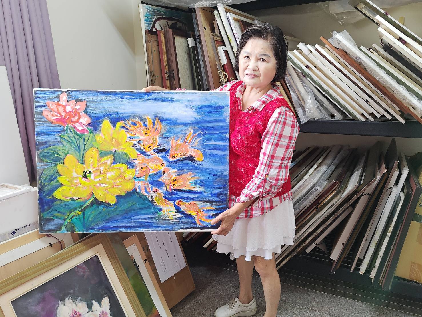 輔英科大校友黃素丹以畫傳愛 「藝起共好」為母校67週年獻上最美祝福