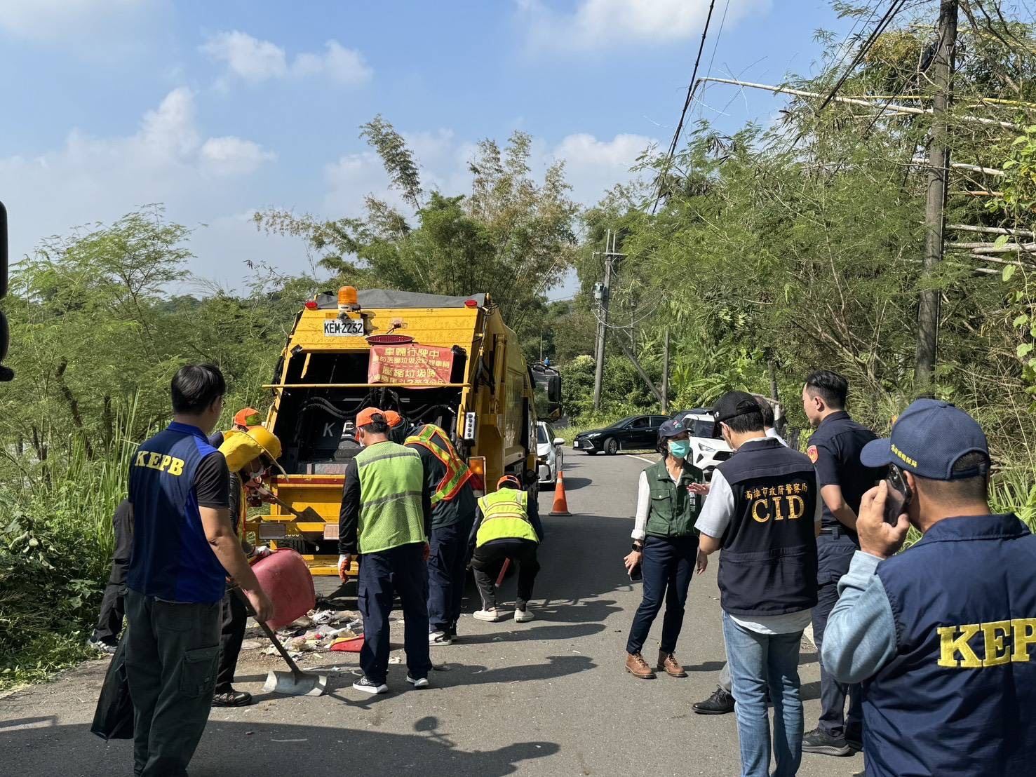 高市警局零容忍!內巢、田寮非法傾倒案48小時內逮11嫌 高市警局零容忍!內巢、田寮非法傾倒案48小時內逮11嫌