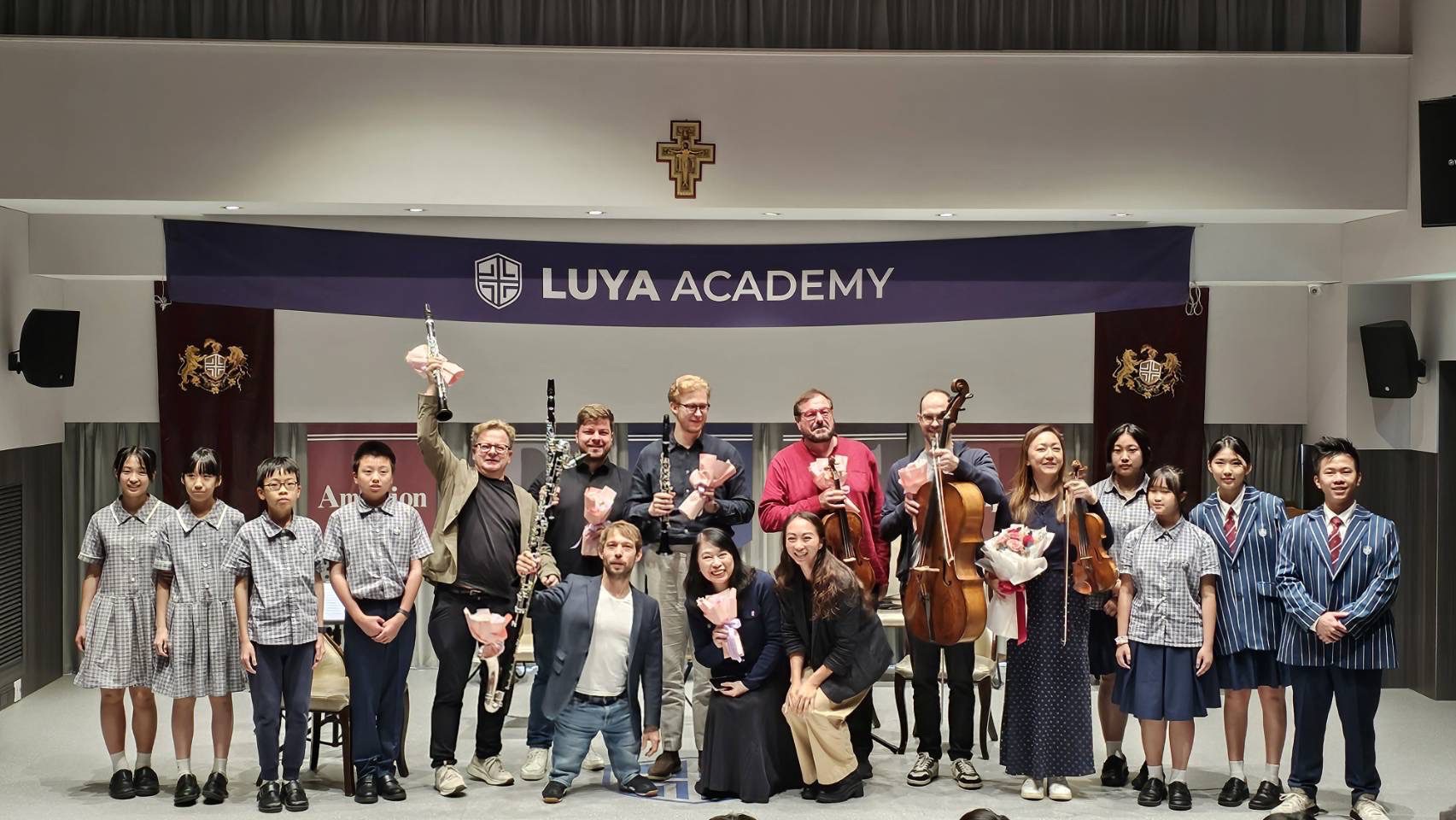 「柏林愛樂」管弦樂團現身路亞國際中學 師生近距離體會音樂魅力