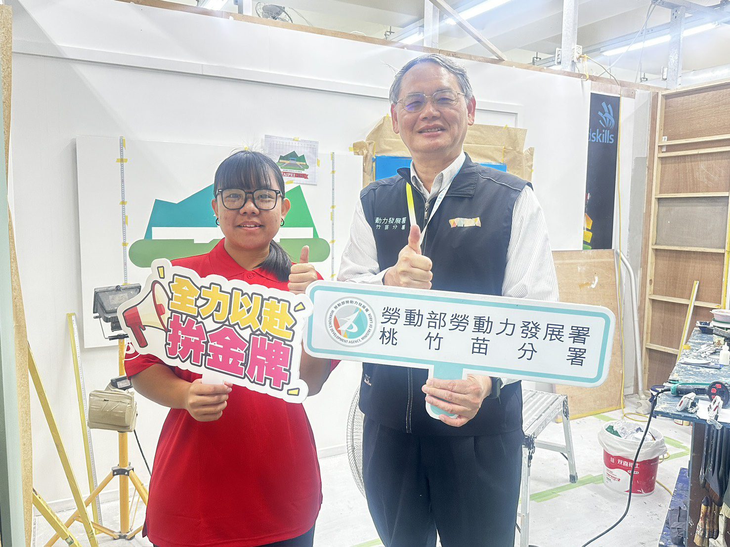 桃竹苗分署16歲選手出戰亞洲技能競賽 力拼漆作金牌續留台灣