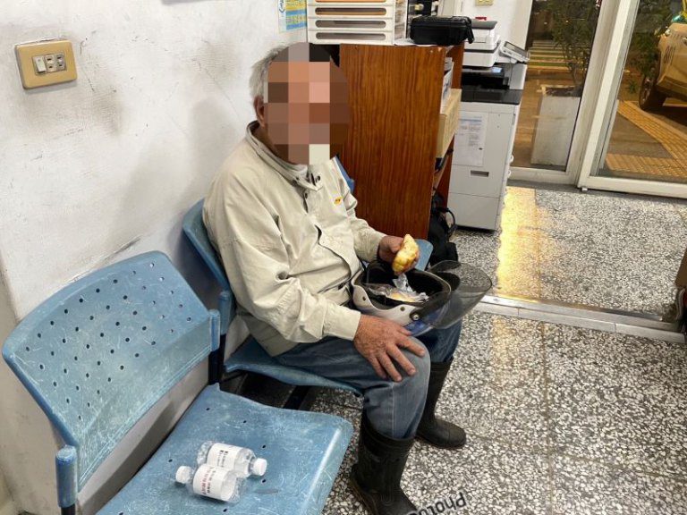 竹東警2小時內速尋迷失長者　寒夜中助失智翁返家