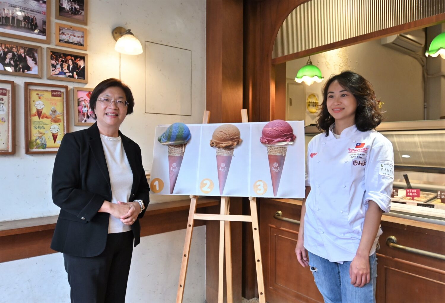 山風藍義式冰淇淋「烏龍茶之光」驚艷國際　王惠美祝賀奪下世界冠軍