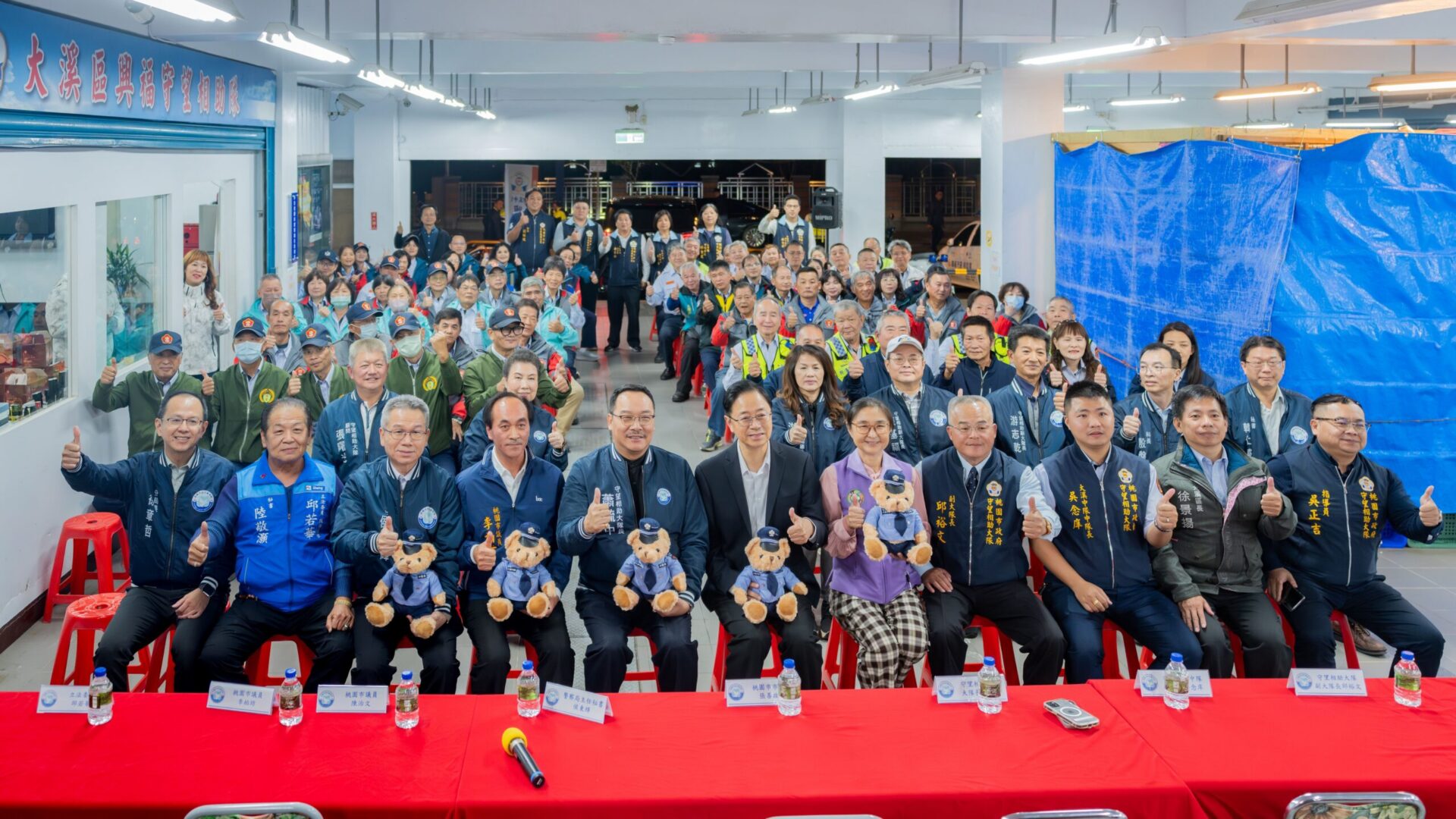 守望相助大隊大溪中隊維護社區治安！張善政肯定隊員辛勞