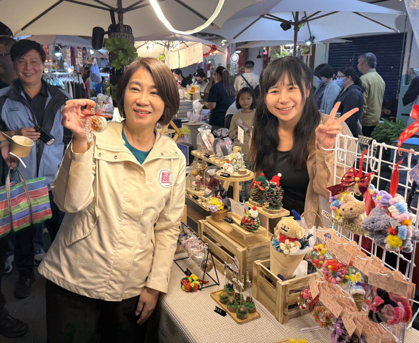 逛市集還能抽大獎 屏東聖誕節「中華一條街市集」熱鬧迎賓