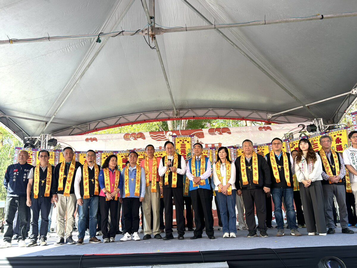 桃園三界爺文化祭21面頭旗齊聚 張善政市長：展現桃園獨具特色客家文化亮點
