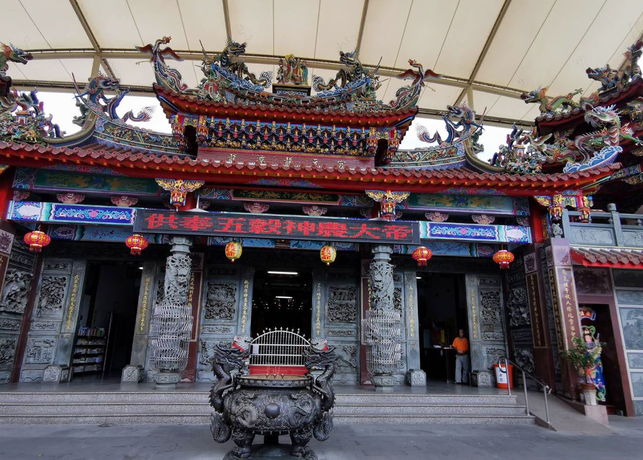 桃市府推龍元宮舊城再生 劉熒隆爭取街廓改造拚龍潭觀光