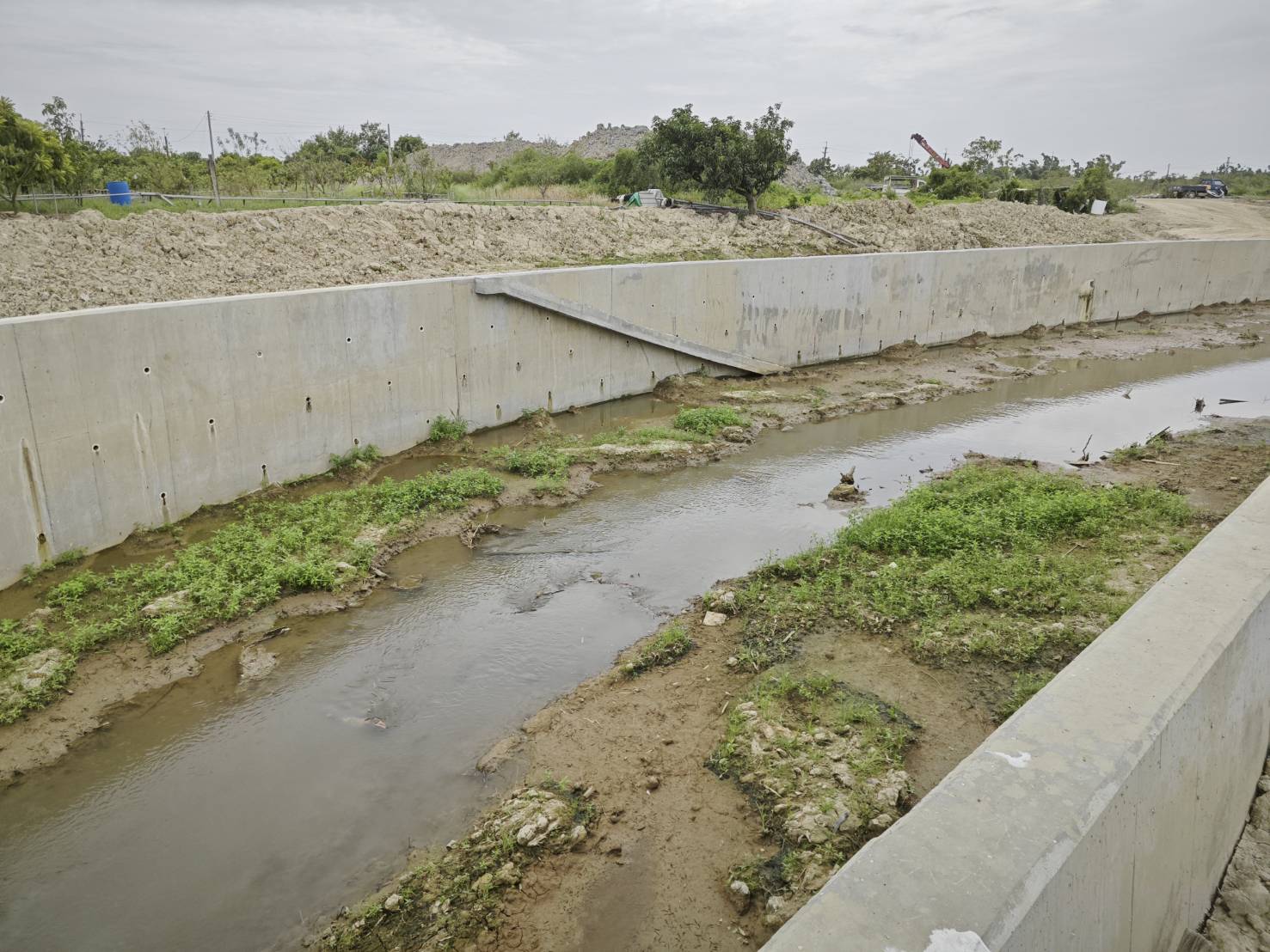 臺南官田區湖山排水應急工程完工在即 強化防洪韌性 臺南官田區湖山排水應急工程完工在即 強化防洪韌性