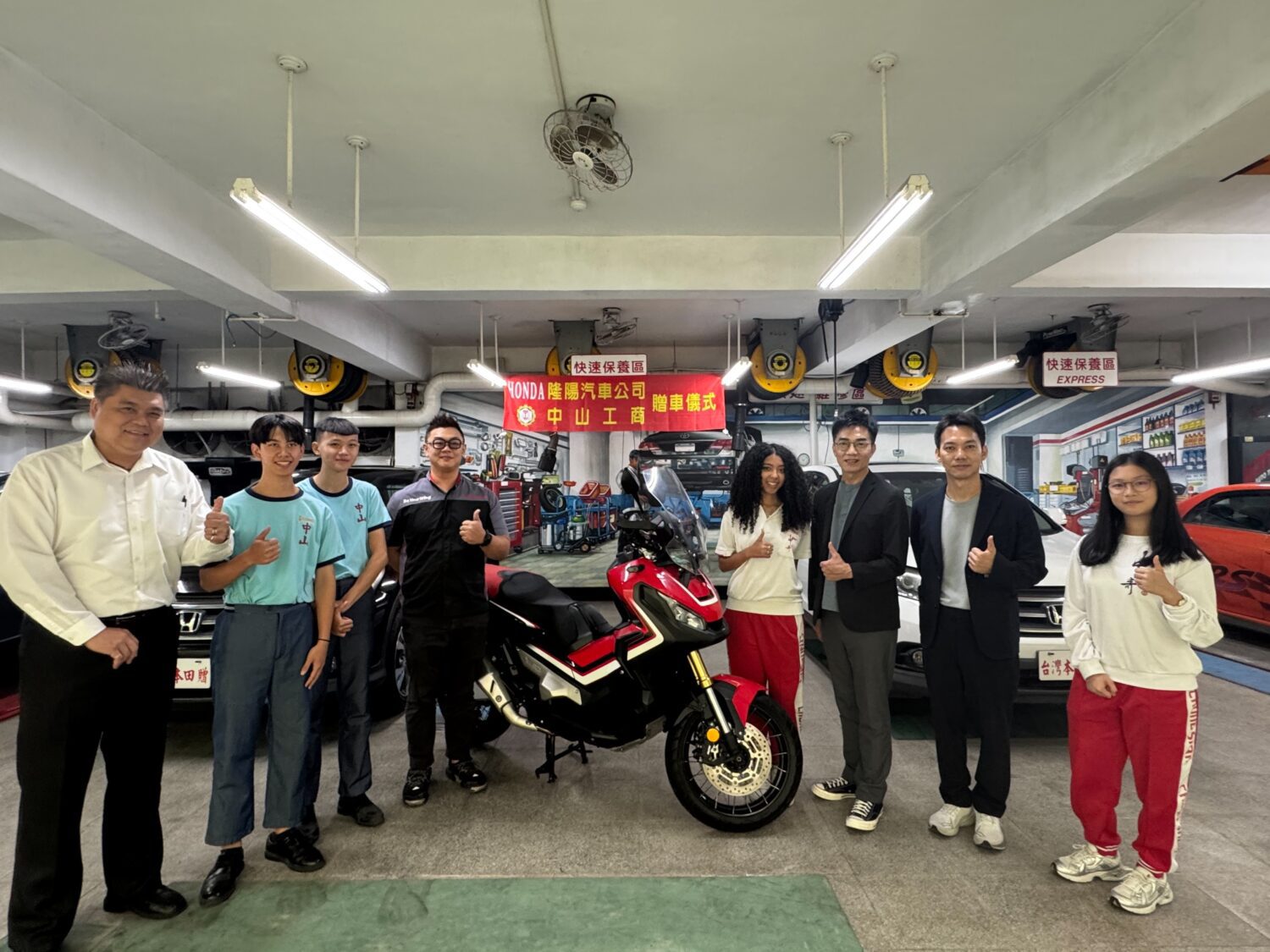 隆陽汽車首次贈車與中山工商汽車科建教合作　攜手培育新世代車輛人才