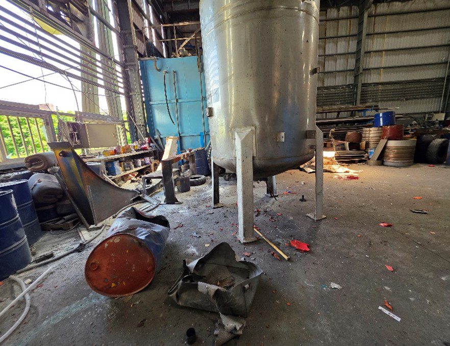 大園鐵工廠員工遭「撒旦之母」炸飛身亡 桃警曝爆裂物來源 大園鐵工廠員工遭「撒旦之母」炸飛身亡 桃警曝爆裂物來源