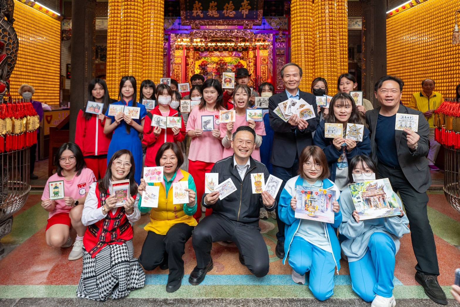 八德三元宮253週年首辦美術賽 蘇俊賓：讓美學走出課堂、走入生活