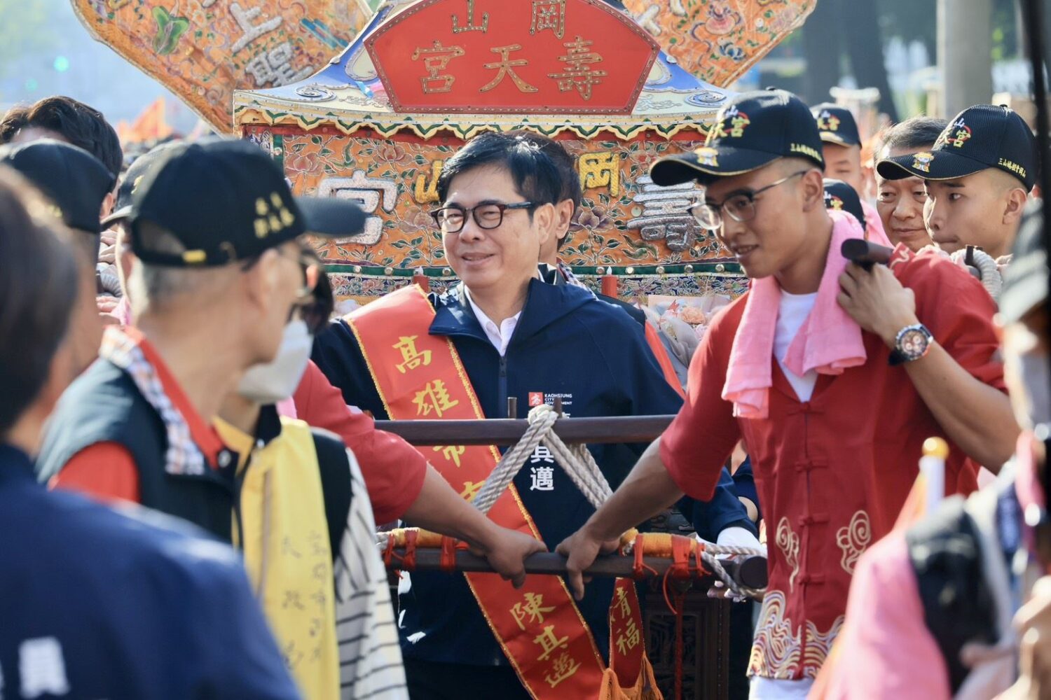 岡山壽天宮創建313年 陳其邁迎白沙屯媽祖聯合遶境