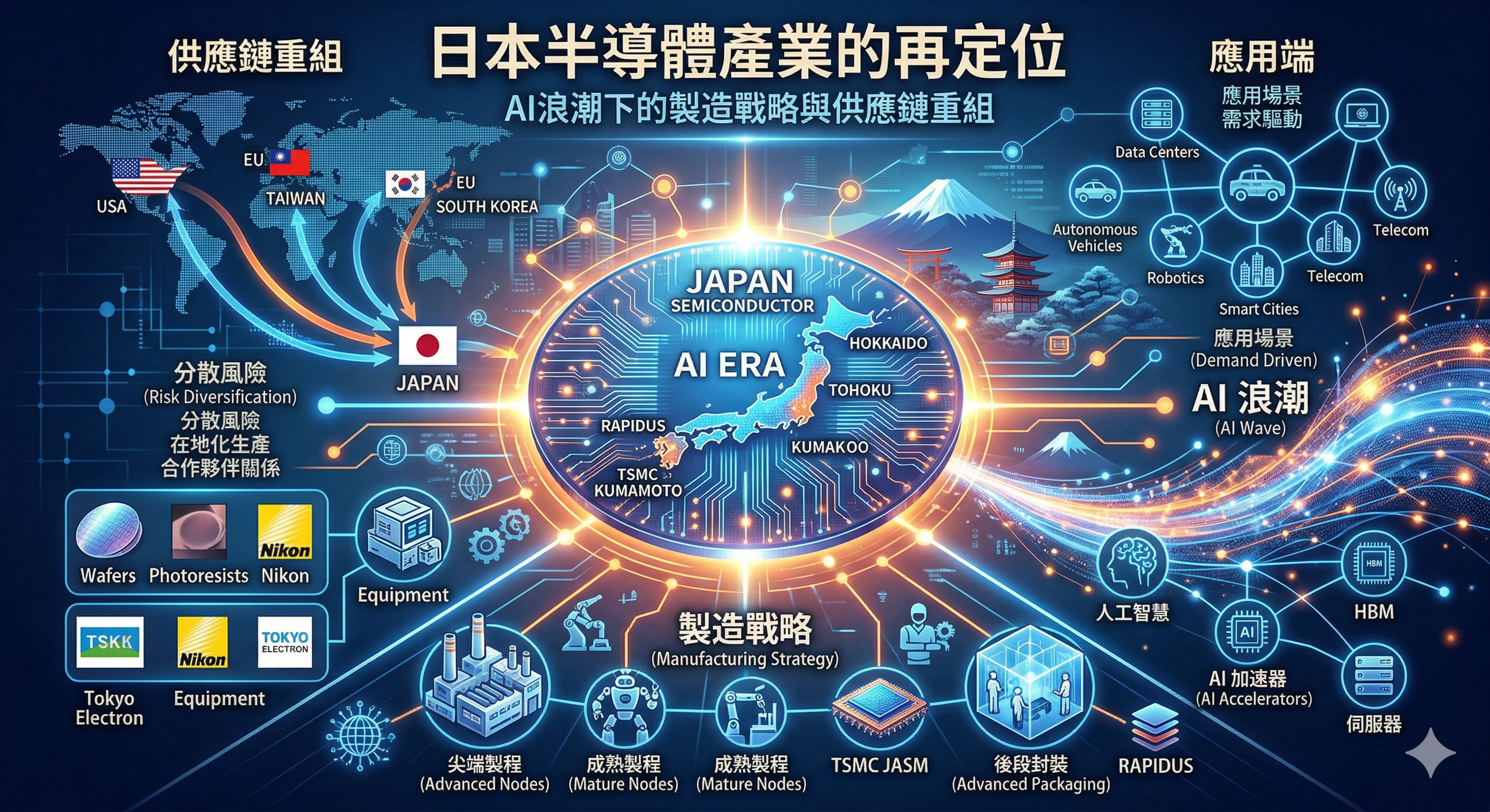 日本半導體產業的再定位：AI浪潮下的製造戰略與供應鏈重組