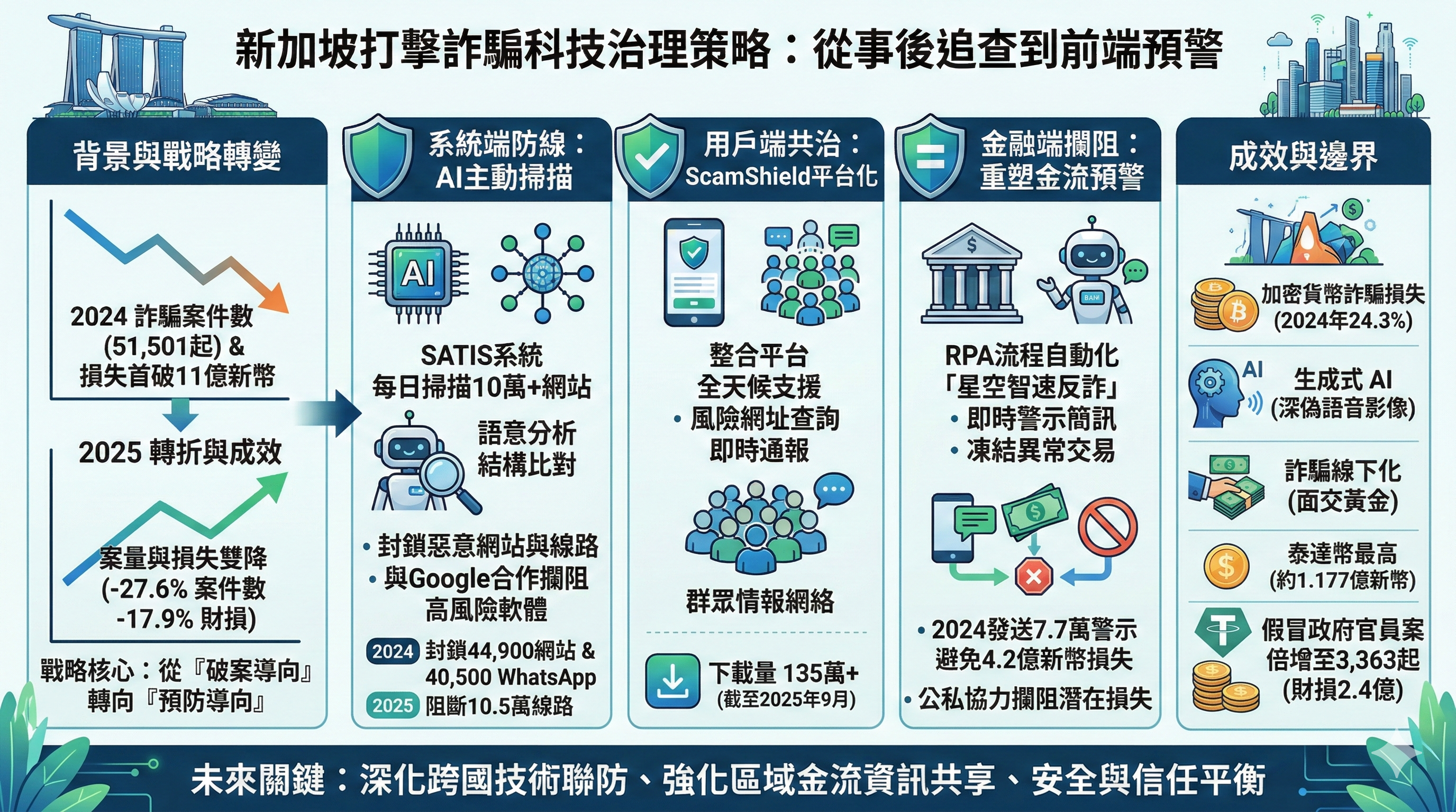 從事後追查到前端預警：新加坡打擊詐騙的科技治理策略