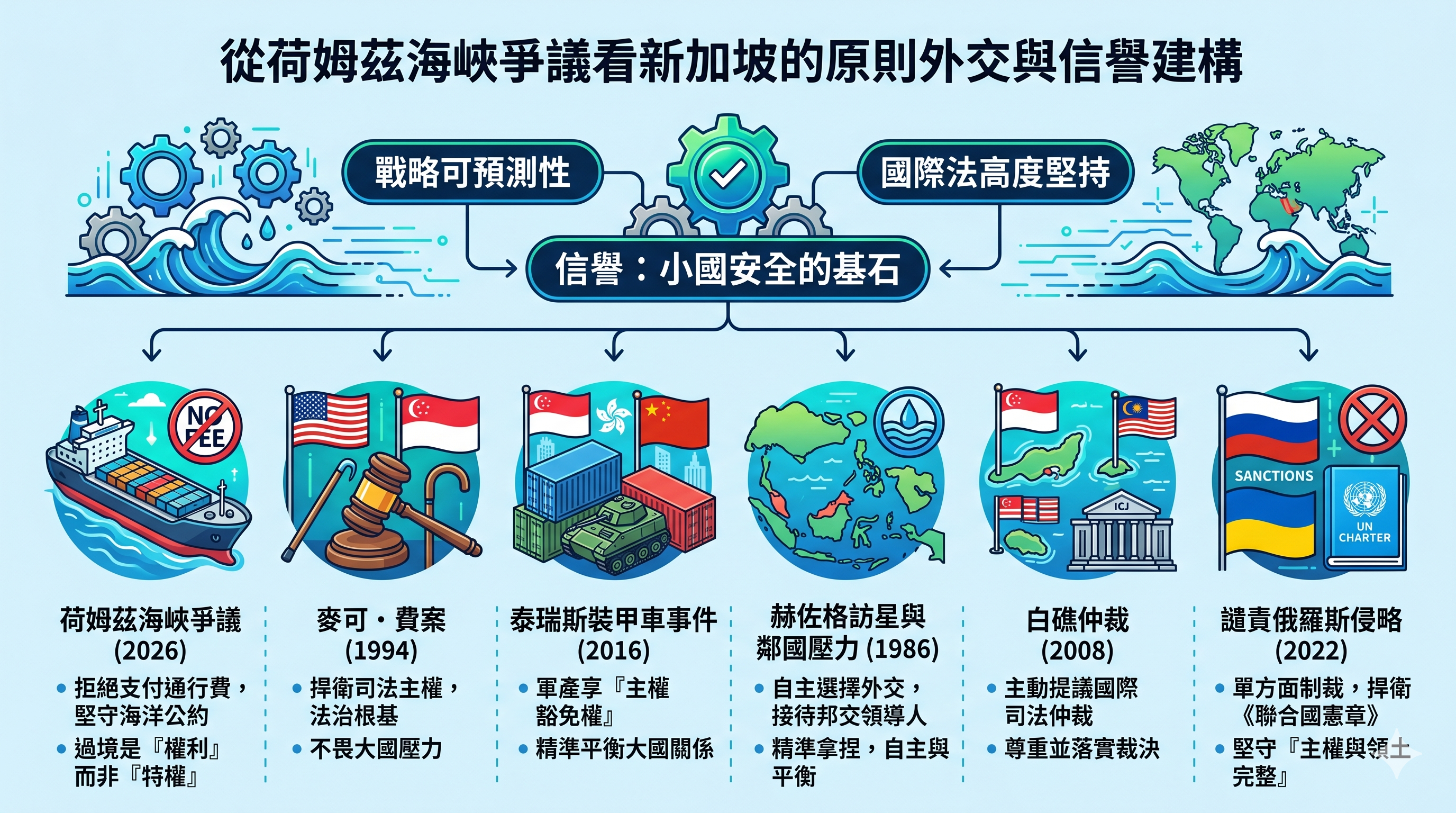 從荷姆茲海峽爭議看新加坡的原則外交與信譽建構