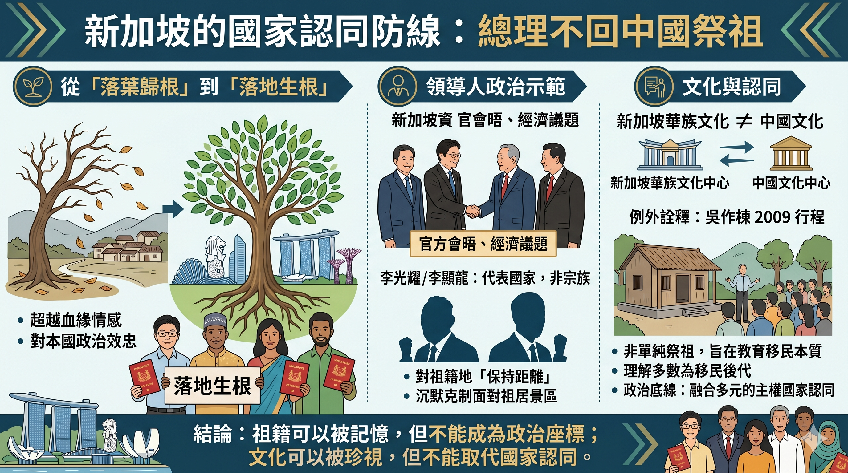 新加坡的國家認同防線：總理不回中國祭祖